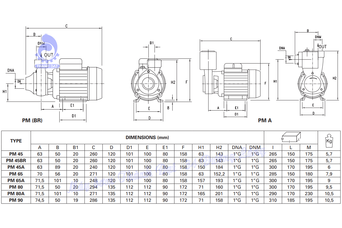Máy bơm nước dân dụng Pentax PM45(A)+Bình 24L(Tăng áp)