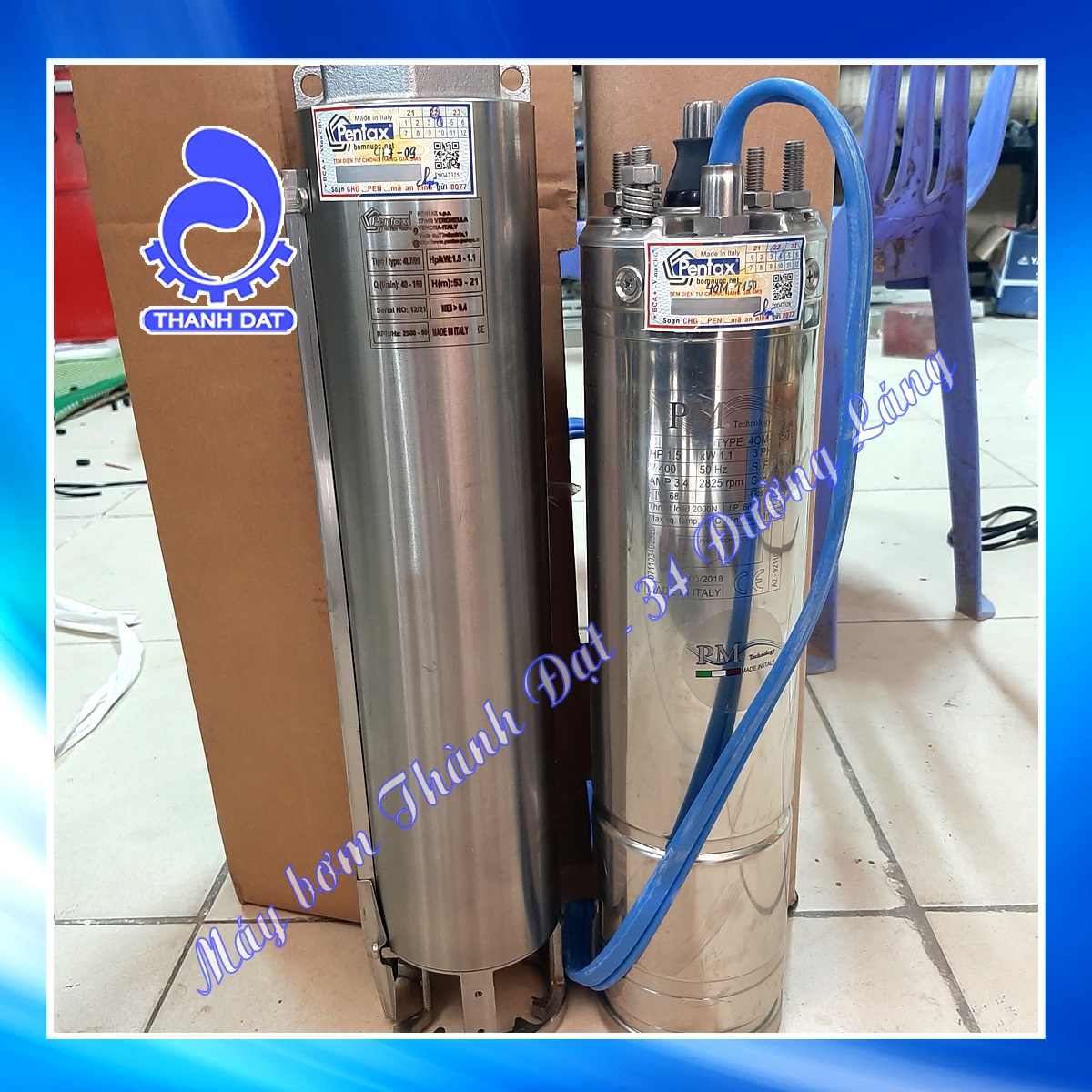 Máy bơm giếng khoan công nghiệp