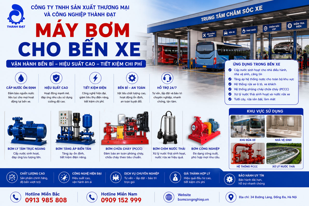 Máy bơm cho bến xe Máy bơm cho bến xe