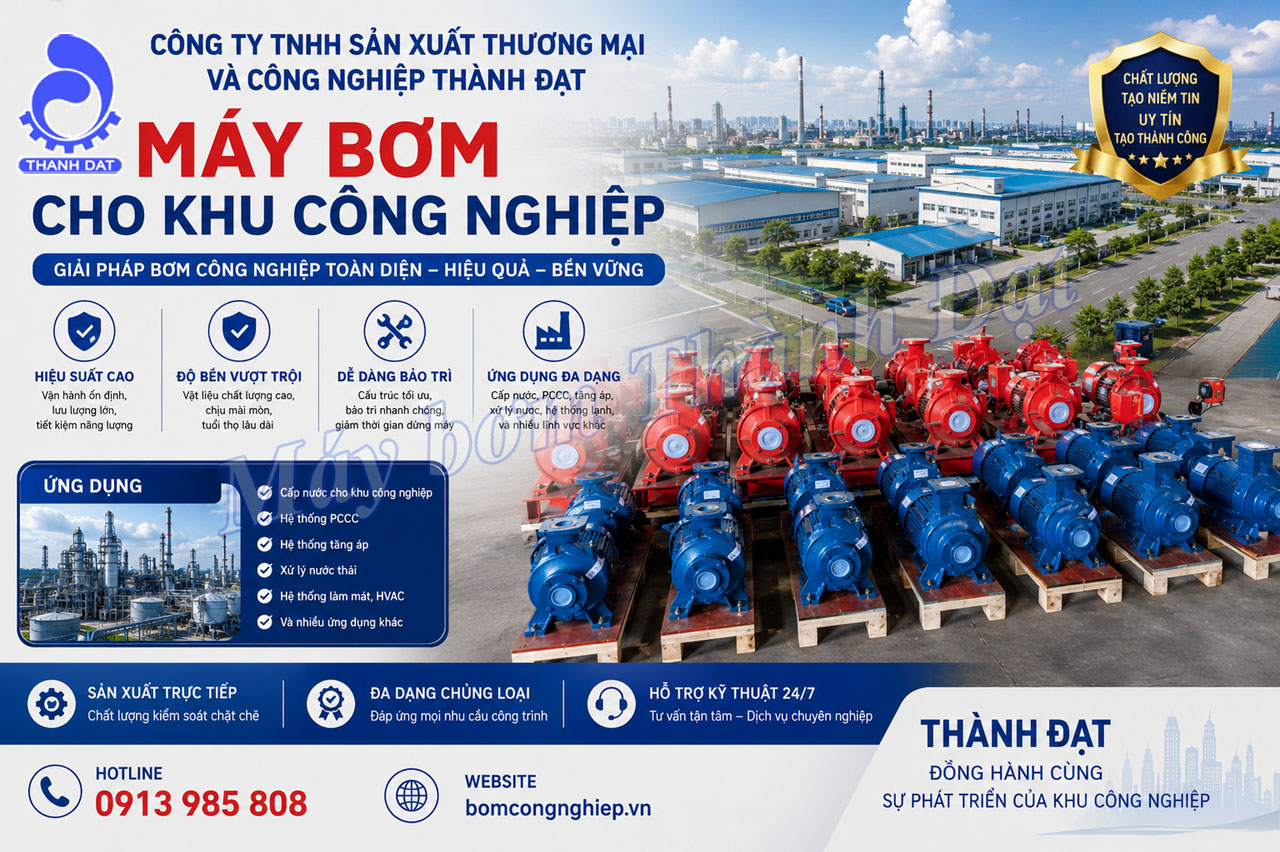 Máy bơm cho khu công nghiệp