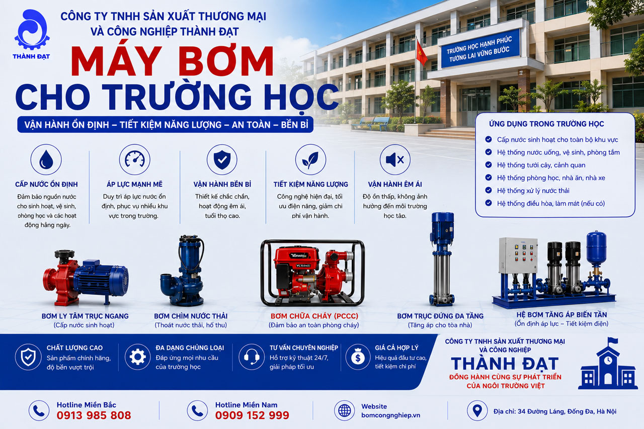Máy bơm cho trường học Máy bơm cho trường học