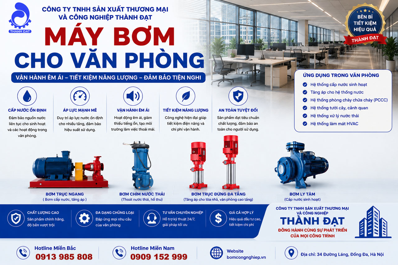 Máy bơm cho văn phòng Máy bơm cho văn phòng