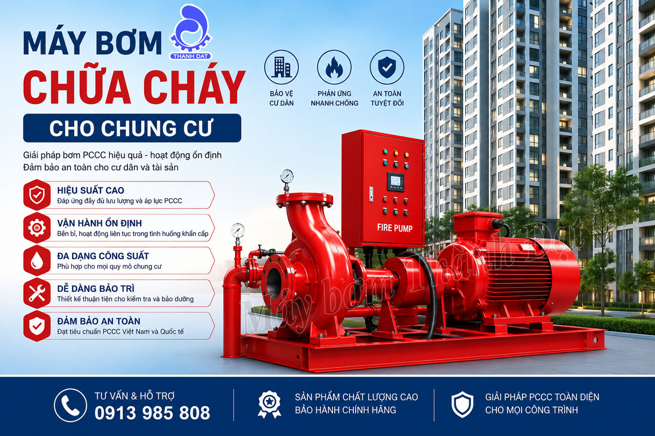Máy bơm chữa cháy cho chung cư
