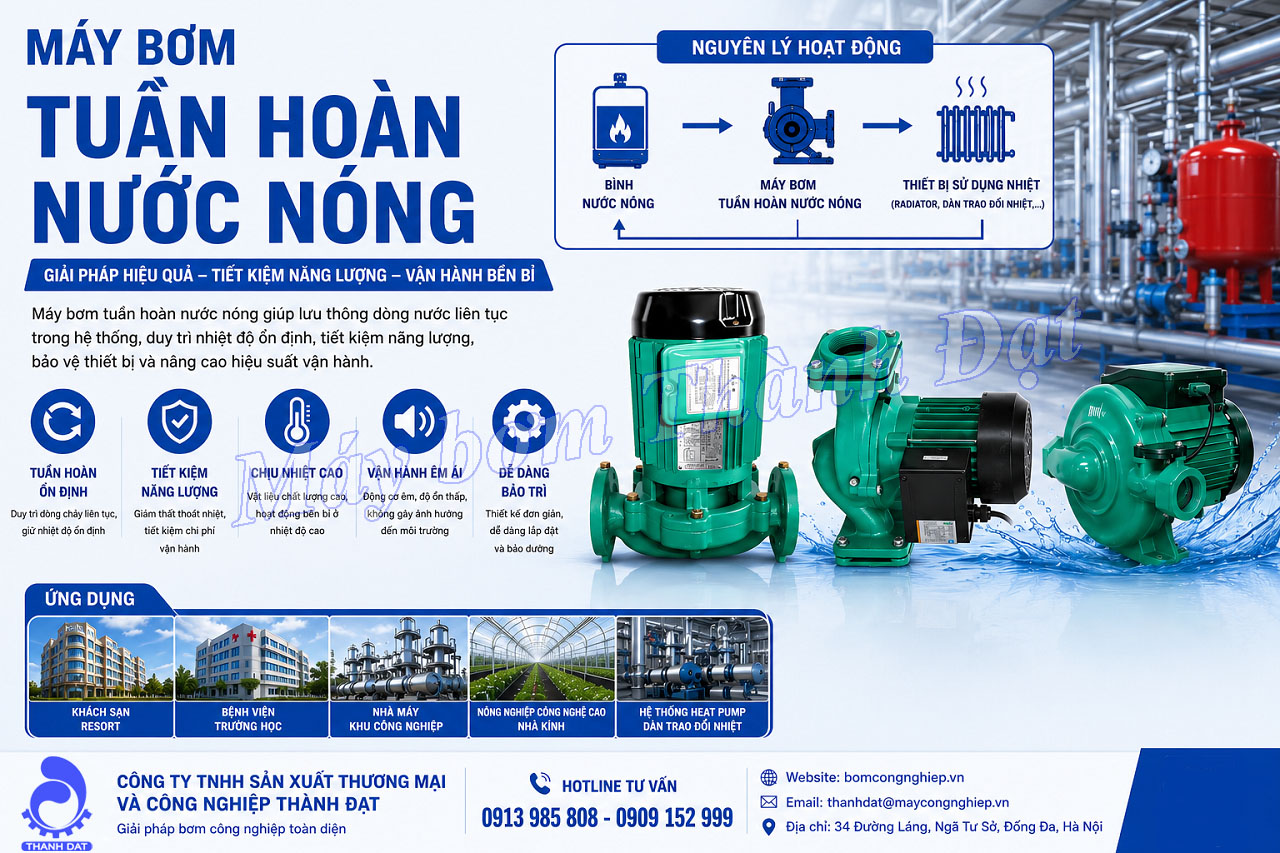 Máy bơm tuần hoàn nước nóng là gì