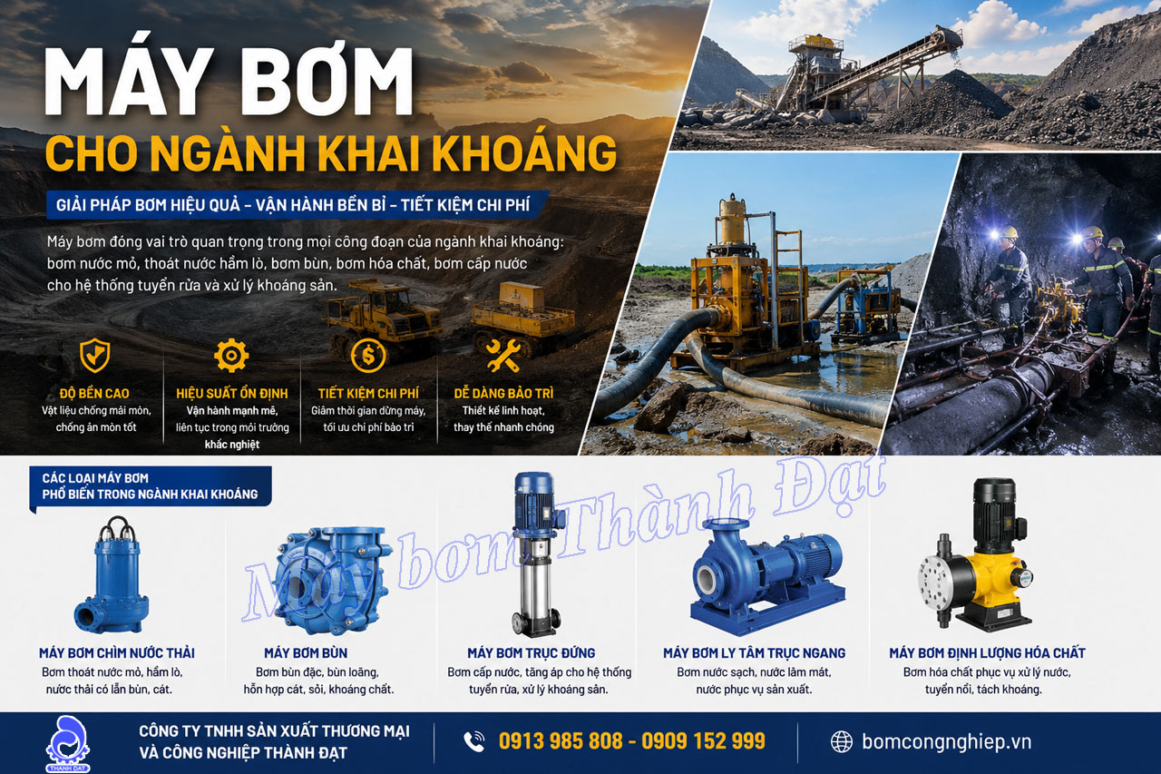 Máy bơm cho ngành khai khoáng là gì